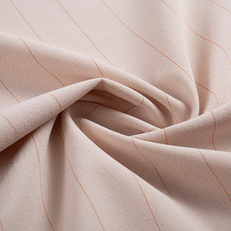 Tissu à rayures verticales en rayonne Lurex