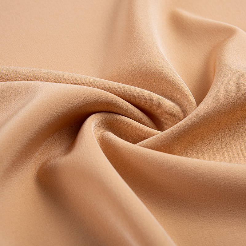 Tissu extensible dans les quatre sens en satin à rayures horizontales imitation acétate