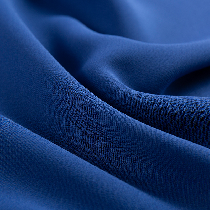 Tissu double couche fin imitation acétate au toucher lin