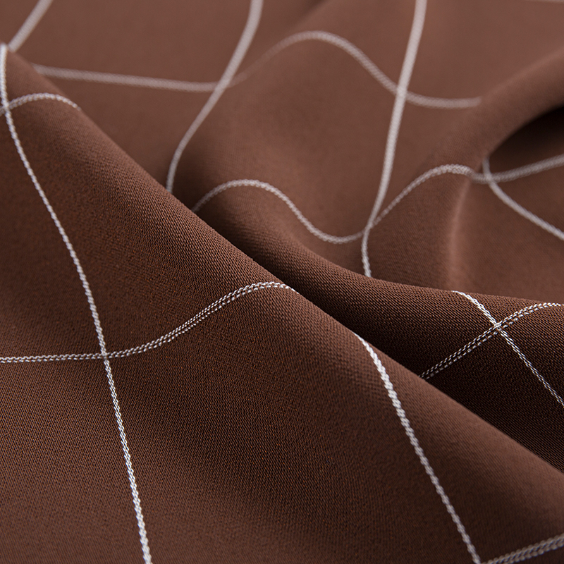 Tissu quadrillé en rayonne CEY