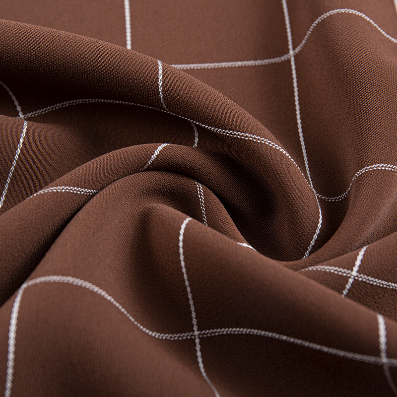 Tissu quadrillé en rayonne CEY