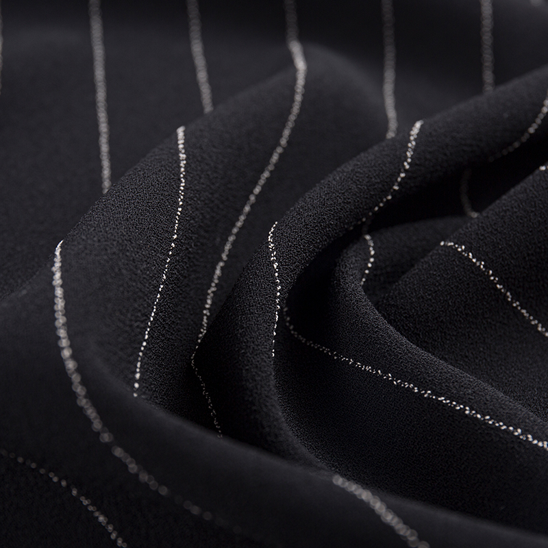 Tissu à rayures rayonne en lin simple face