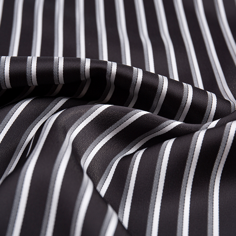 Tissu à rayures verticales cationiques imitation acétate