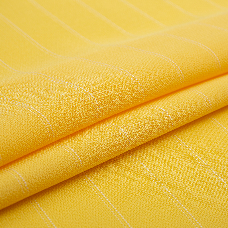 Tissu à rayures en rayonne de lin séché au soleil à filament composite