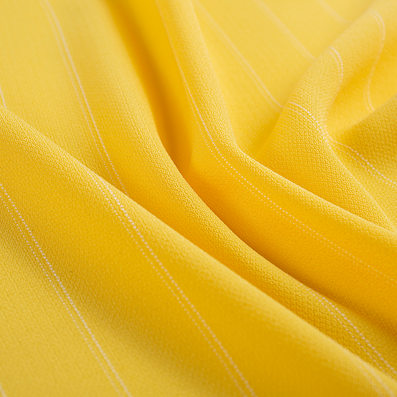 Tissu à rayures en rayonne de lin séché au soleil à filament composite