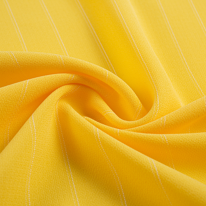 Tissu à rayures en rayonne de lin séché au soleil à filament composite